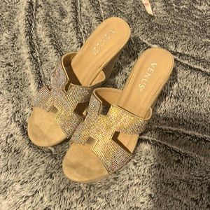 Venus glitter sandals perfect for poolside